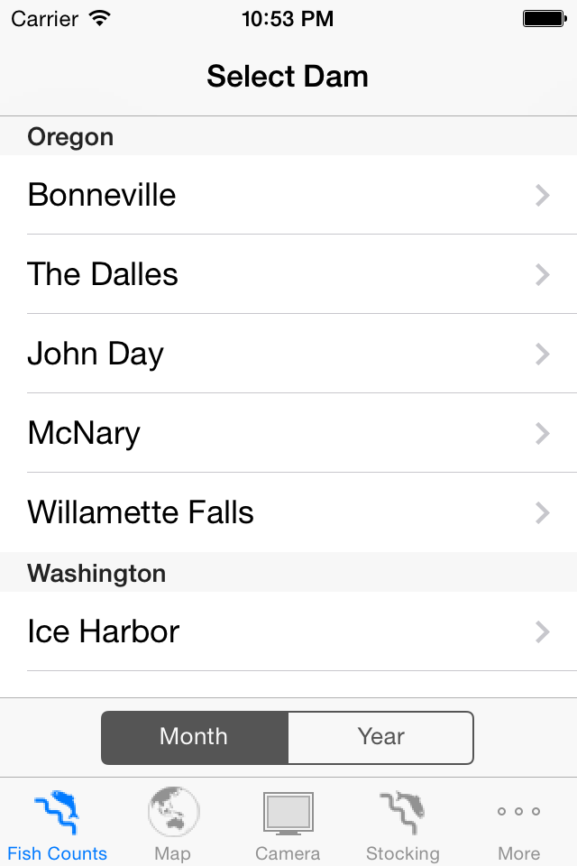 FishCount Dams ScreenShot